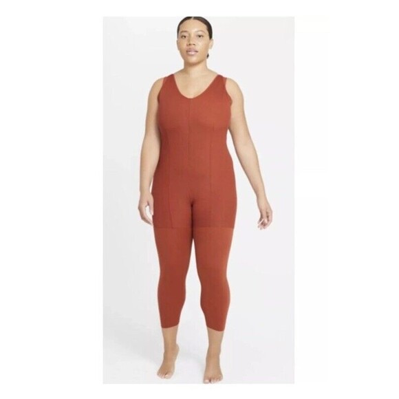 3 for 40$ Nike Jumpsuit 7/8 Layered Orange DC5400-832 Women’s Sz 1X NWT - Picture 1 of 5